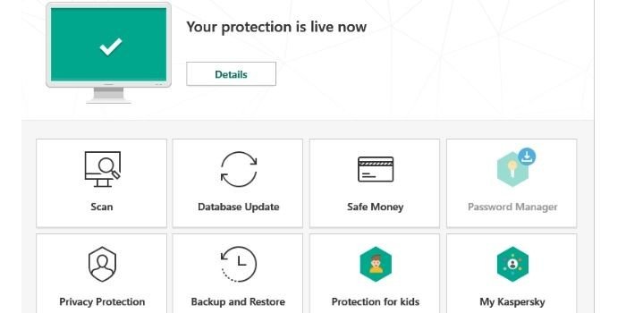 Kaspersky Total Security Detection