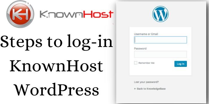 Steps to Log-in WordPress KnownHost