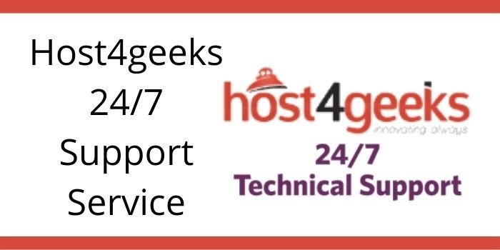 Host4Geeks 247 support services